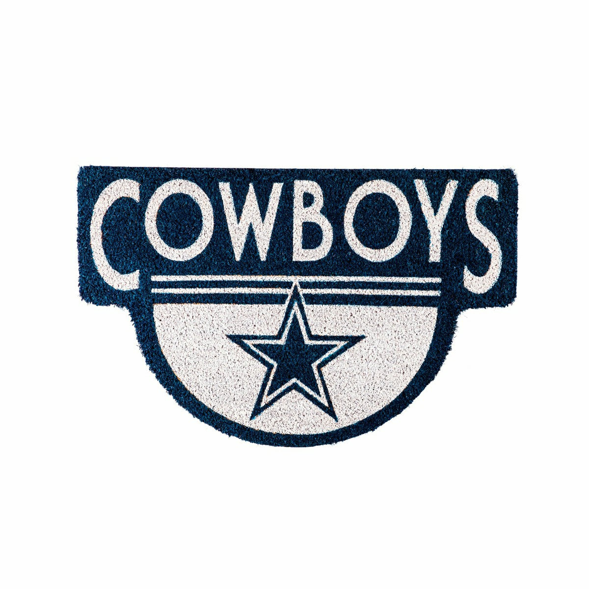 NFL Shaped Coir Door Mat, Cowboys, NFL