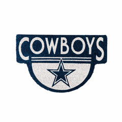 NFL Shaped Coir Door Mat, Cowboys, NFL