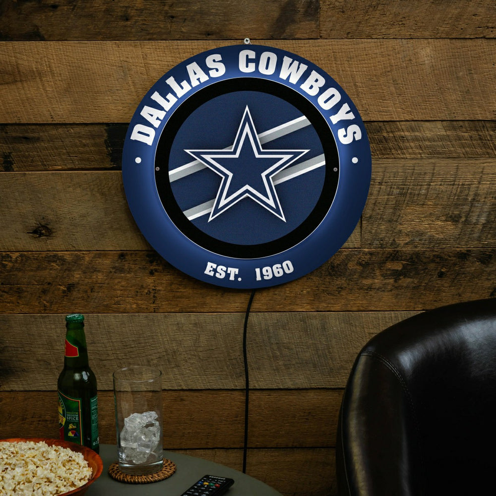 Dallas Cowboys, Metal Lite, Round, NFL