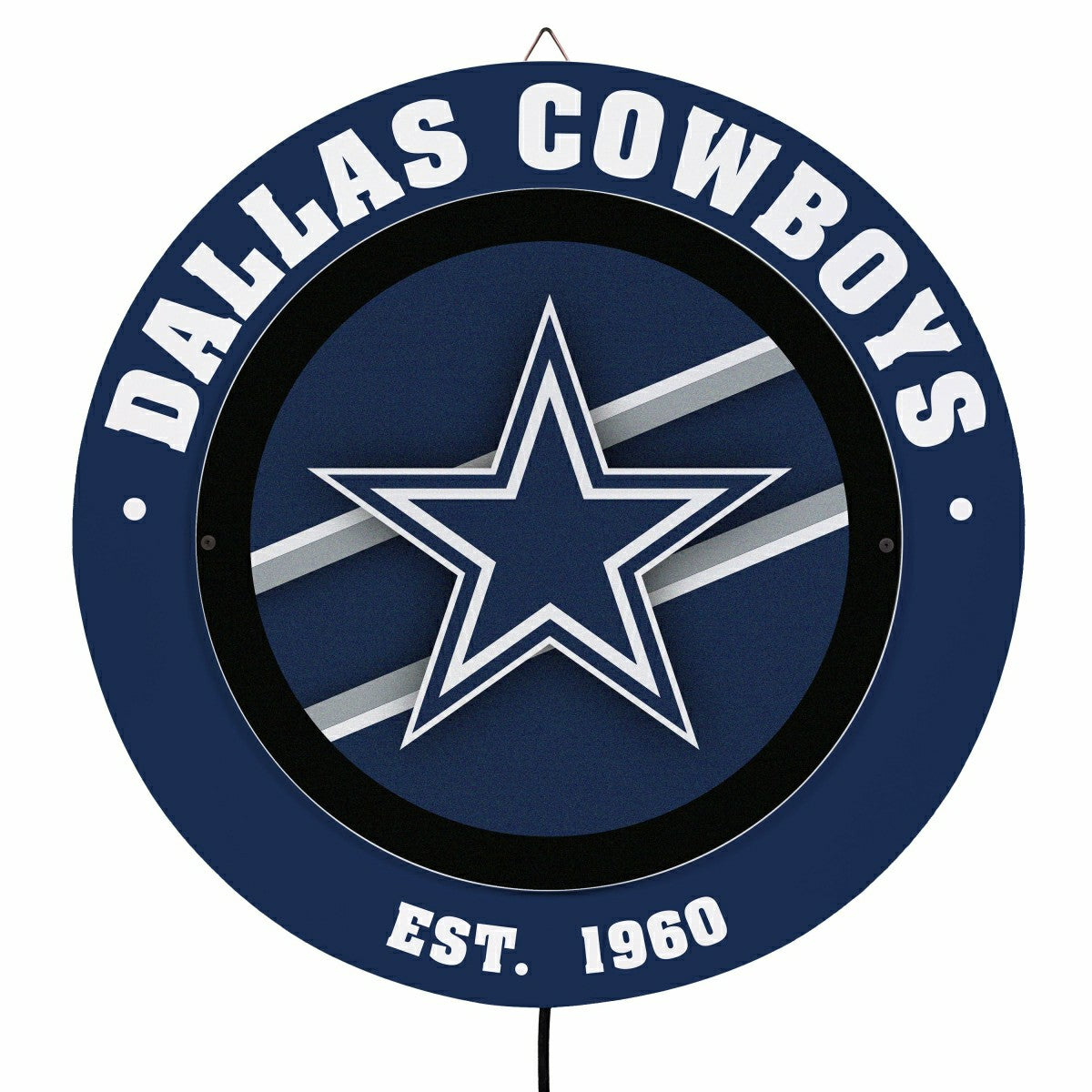 Dallas Cowboys, Metal Lite, Round, NFL
