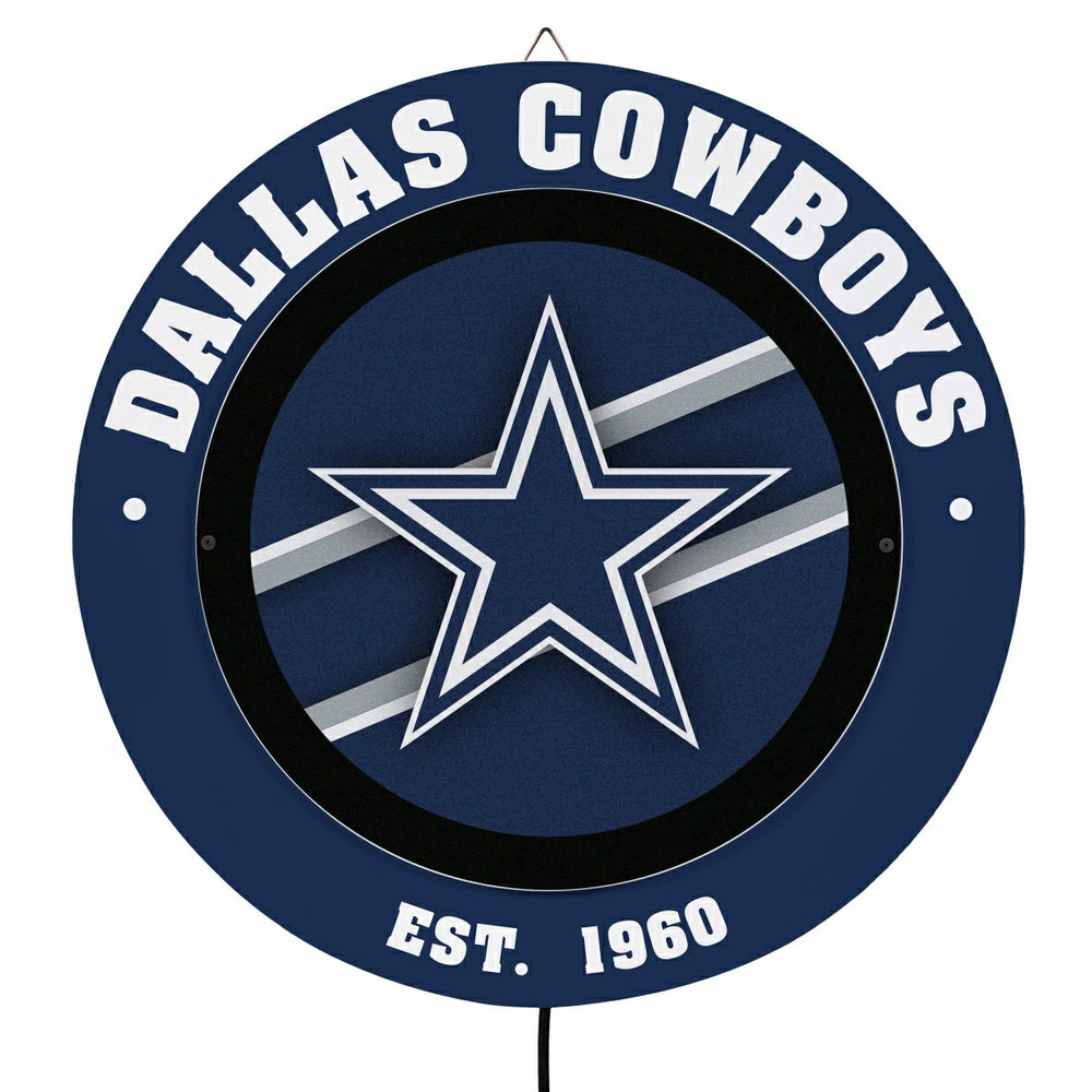 Dallas Cowboys, Metal Lite, Round, NFL