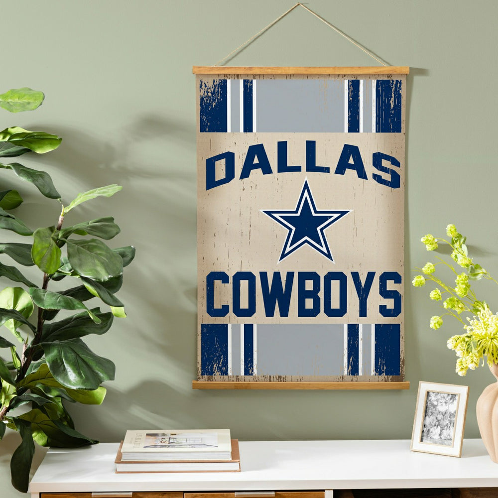 Dallas Cowboys, Canvas Wall Tapestry, Medium, 36x24, NFL, Home