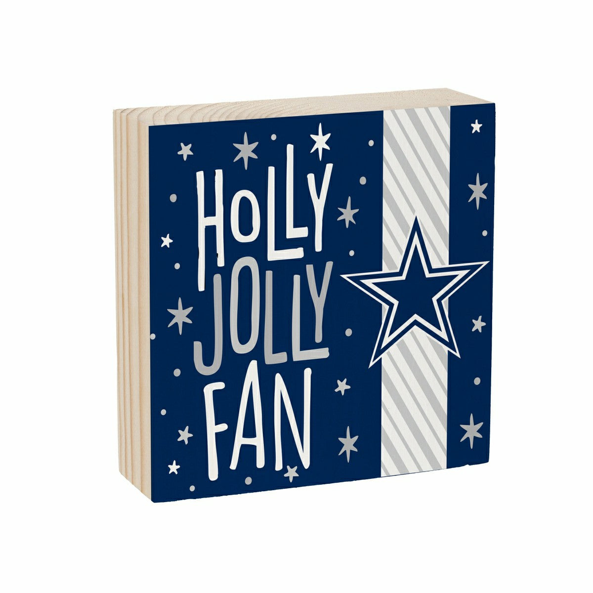 Dallas Cowboys Block, Holiday, 6x6, NFL, Home