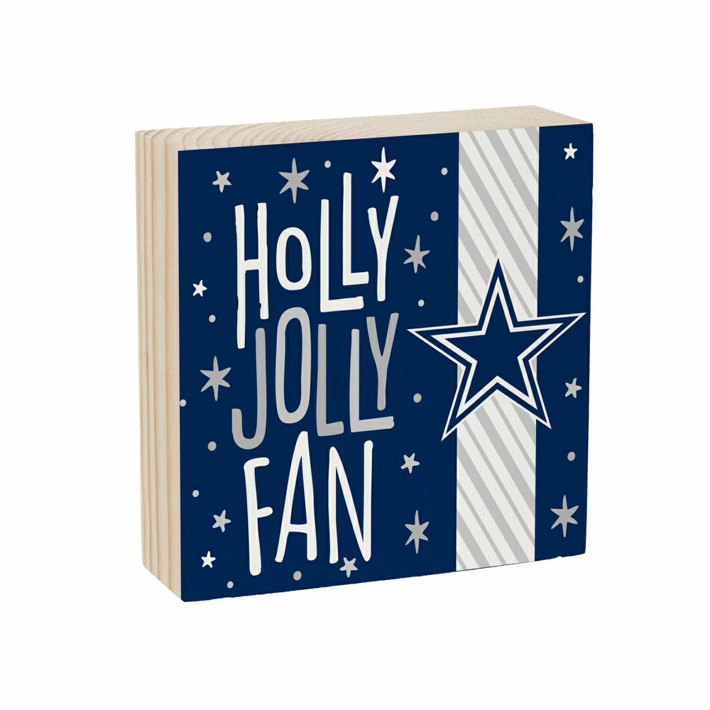 Dallas Cowboys Block, Holiday, 6x6, NFL, Home