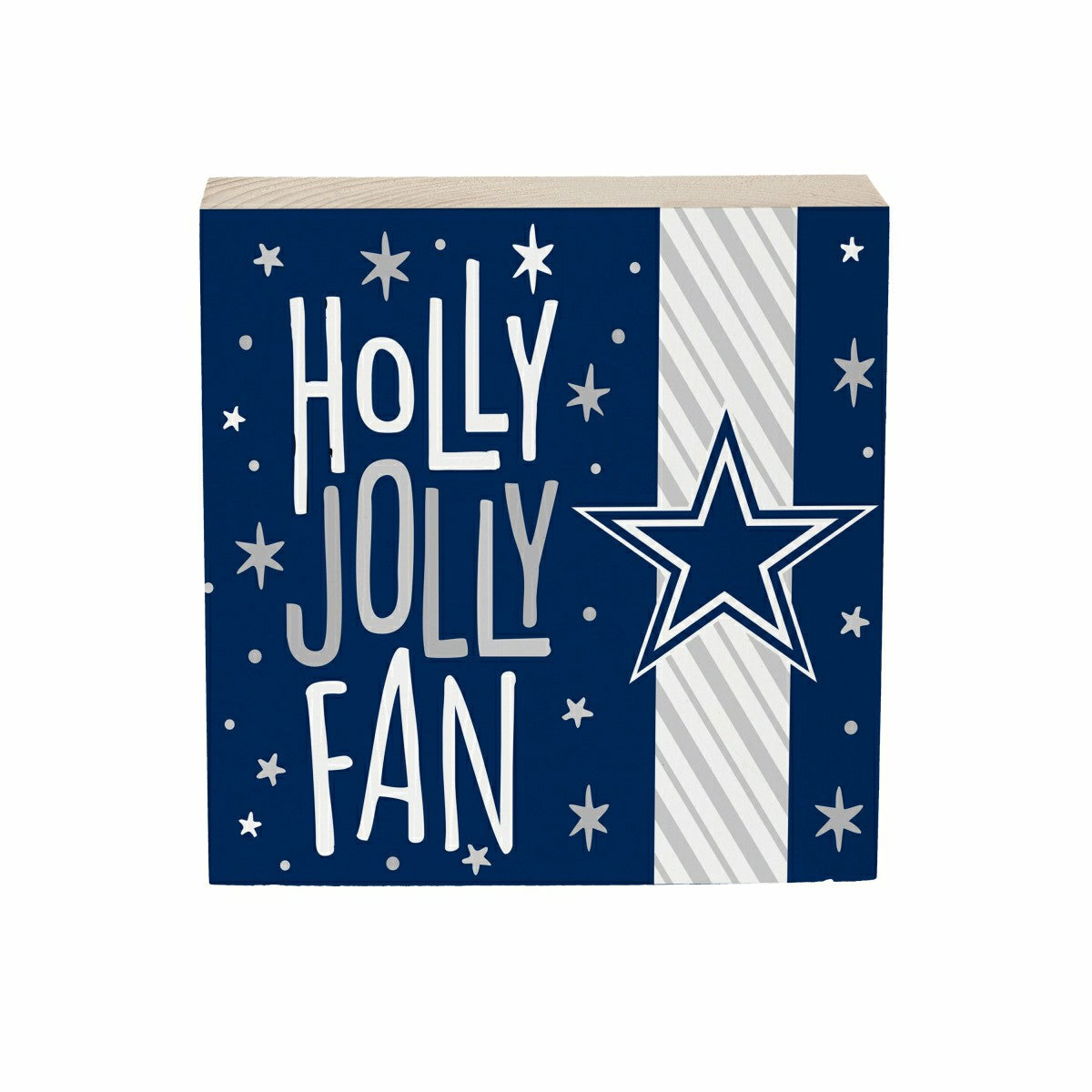 Dallas Cowboys Block, Holiday, 6x6, NFL, Home