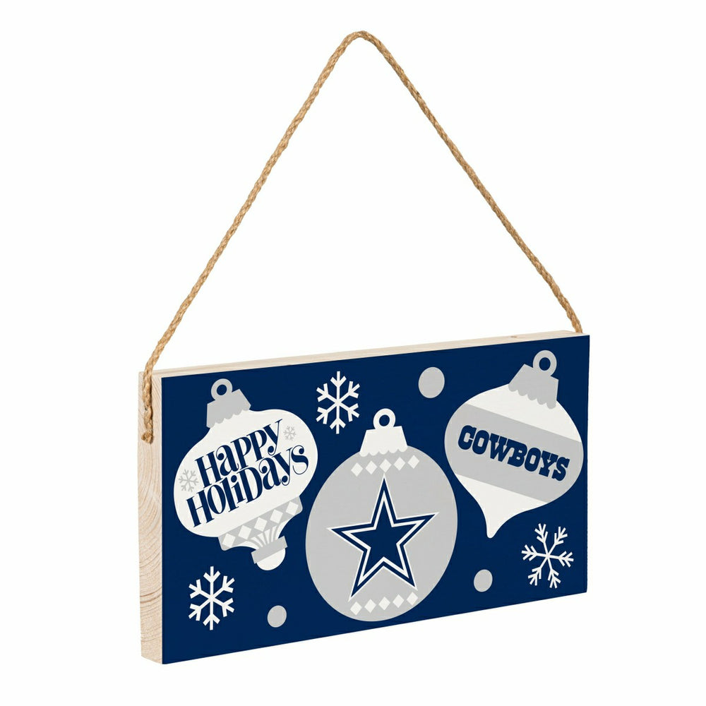 Dallas Cowboys Holiday Wood Wall Sign, 6x11, NFL, Home