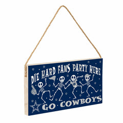 Dallas Cowboys Halloween Wood Wall Sign, 6x11, NFL, Home