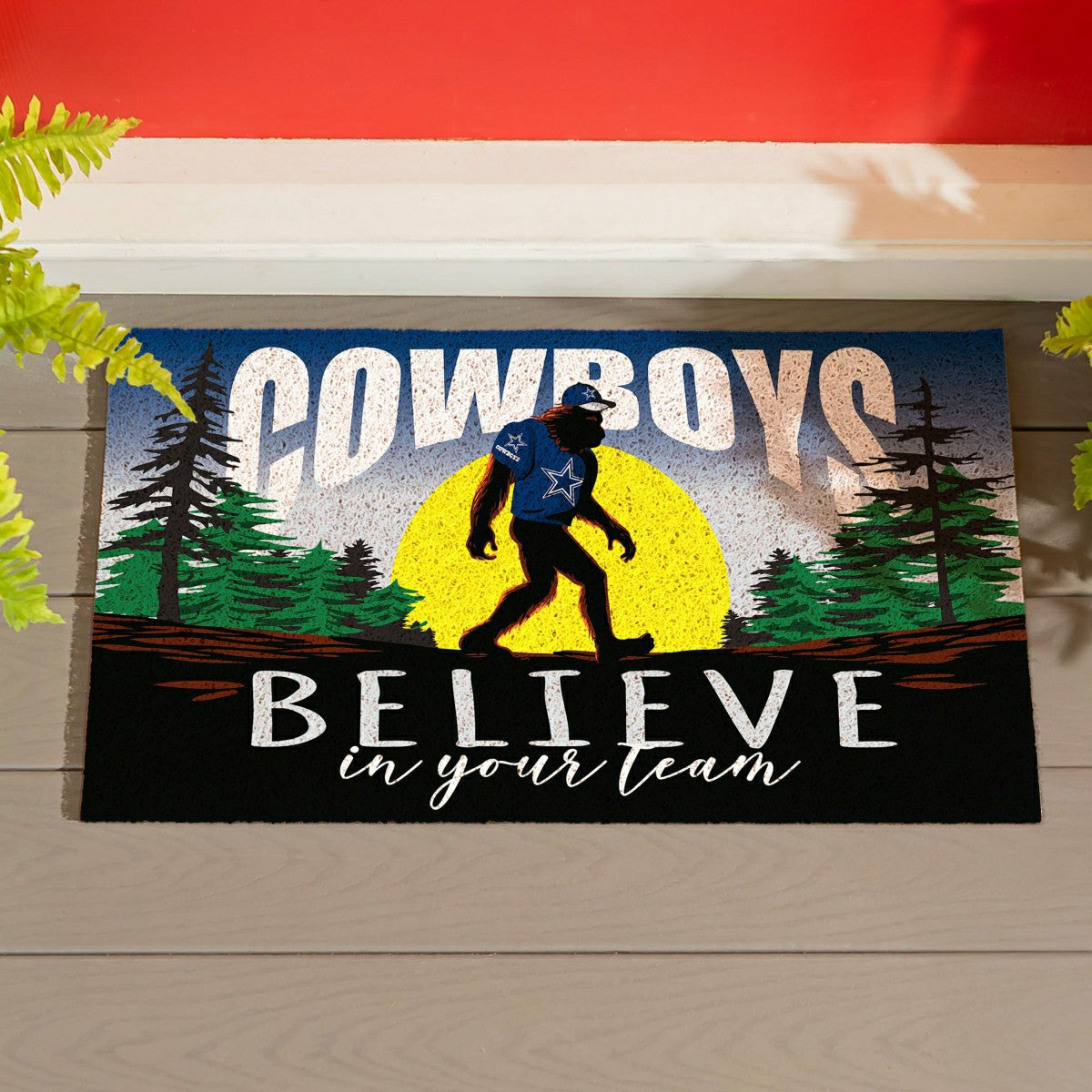 Dallas Cowboys Bigfoot PVC Mat, 28"x16", NFL
