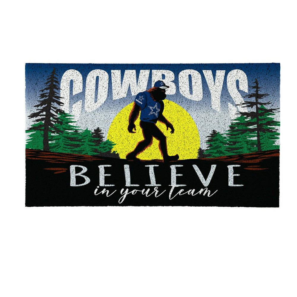 Dallas Cowboys Bigfoot PVC Mat, 28"x16", NFL