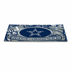 Dallas Cowboys Holiday PVC Mat, 28"x16", NFL