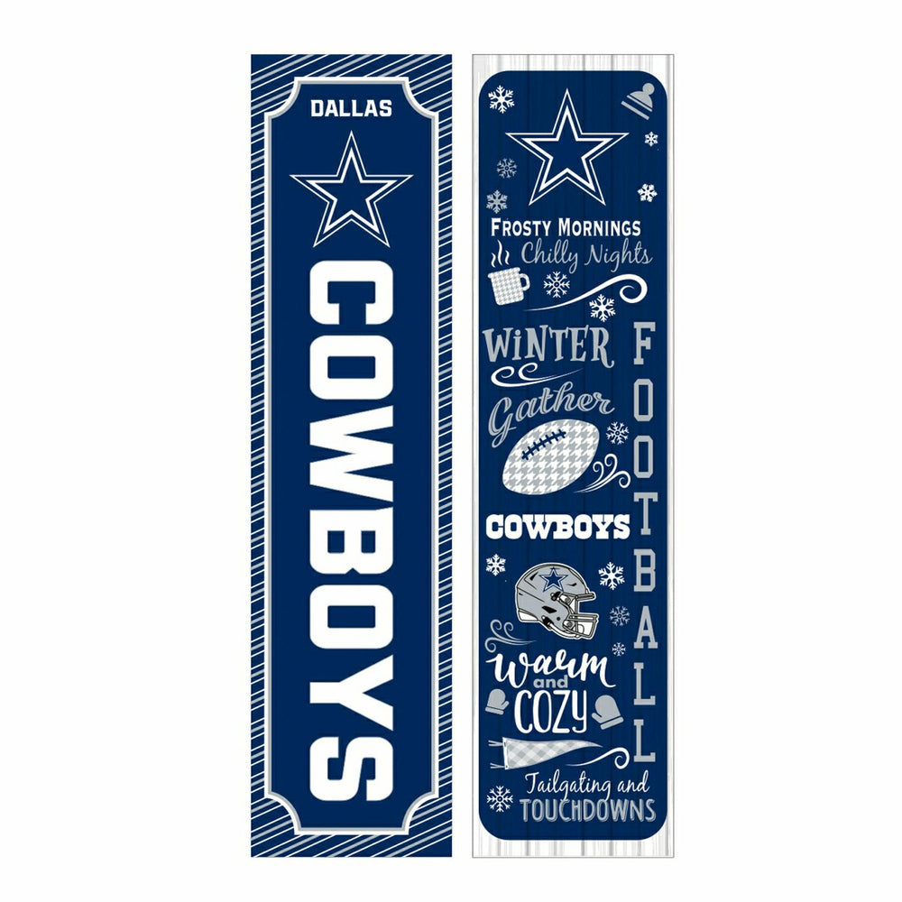 Dallas Cowboys 46" Double Sided Leaner, Winter Seasonal, NFL, Home