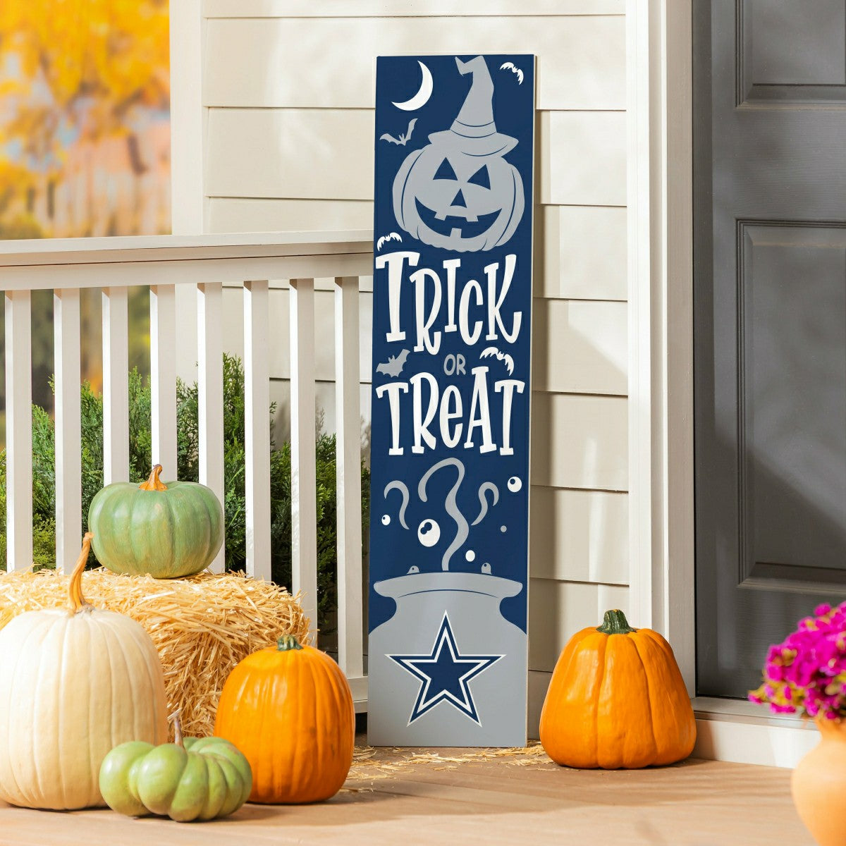 Dallas Cowboys 47" Double Sided Leaner, Halloween, NFL, Home
