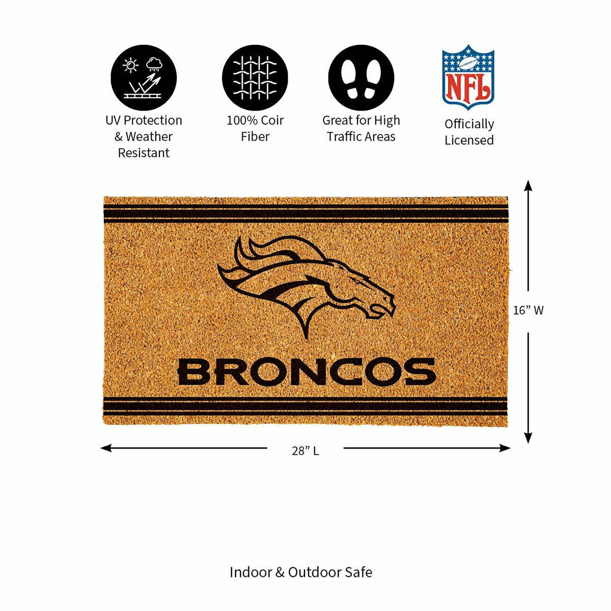 Denver Broncos, Coir Mat 1C, NFL