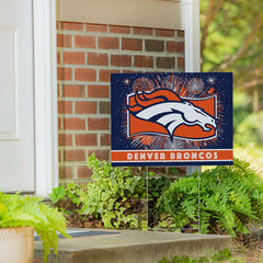 Denver Broncos Yard Sign, Patriotic, NFL, Home