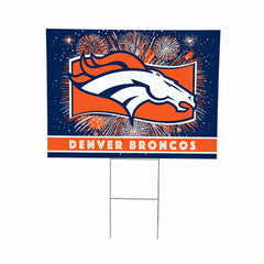 Denver Broncos Yard Sign, Patriotic, NFL, Home