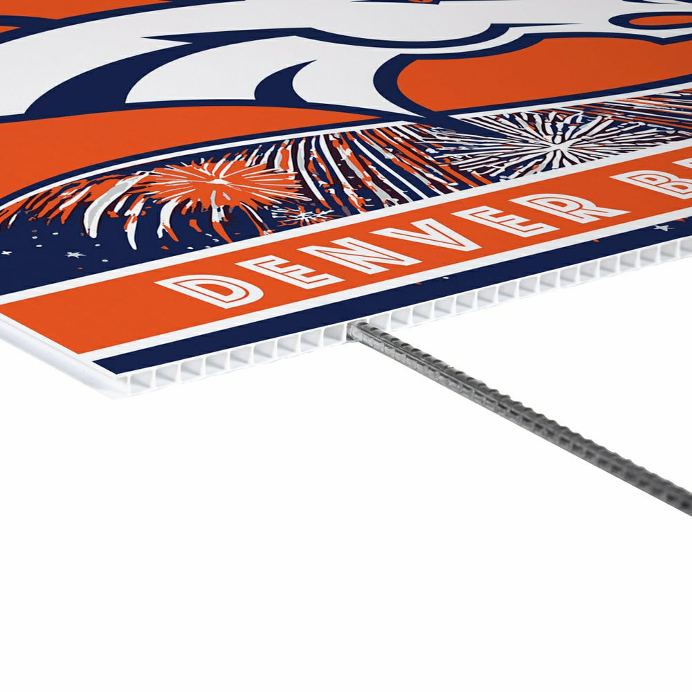 Denver Broncos Yard Sign, Patriotic, NFL, Home