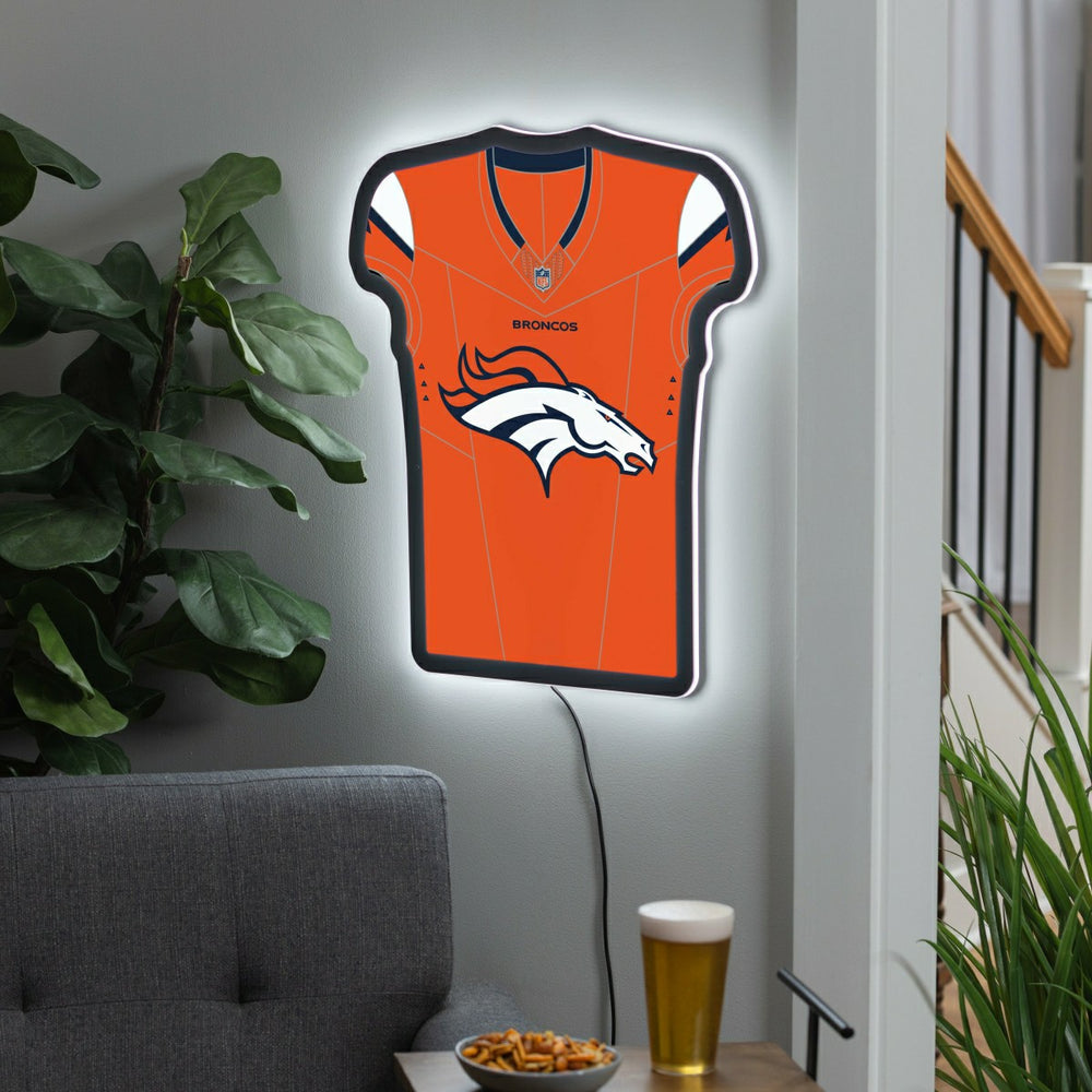 Denver Broncos NFL Football Jersey Edgelite LED Decor, NFL