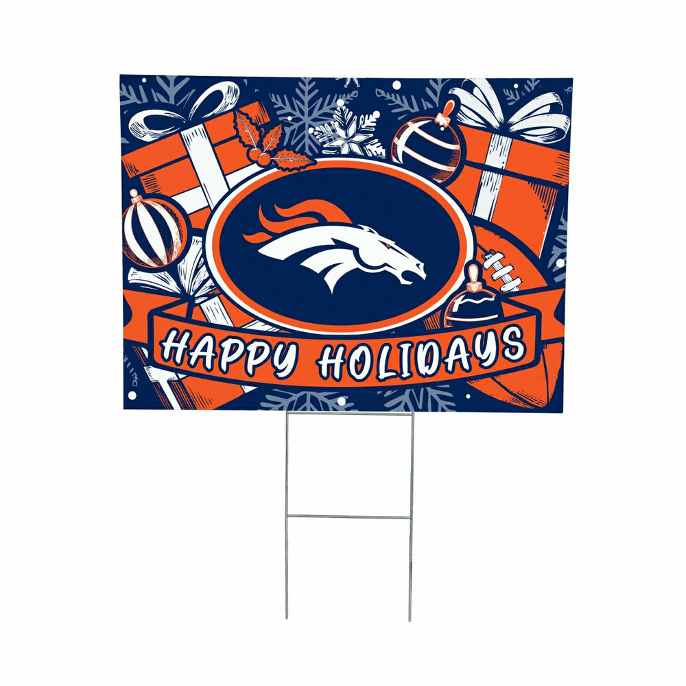 Denver Broncos Yard Sign, Holiday, NFL, Home