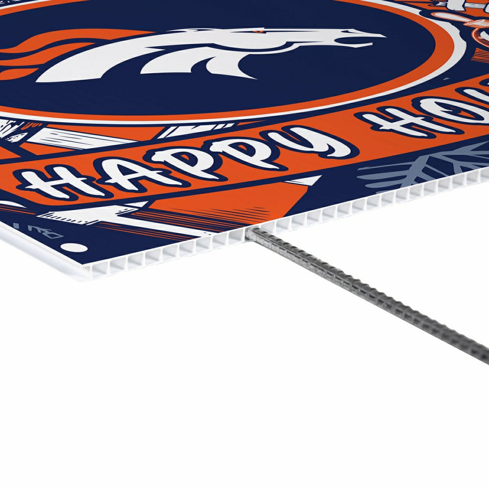 Denver Broncos Yard Sign, Holiday, NFL, Home