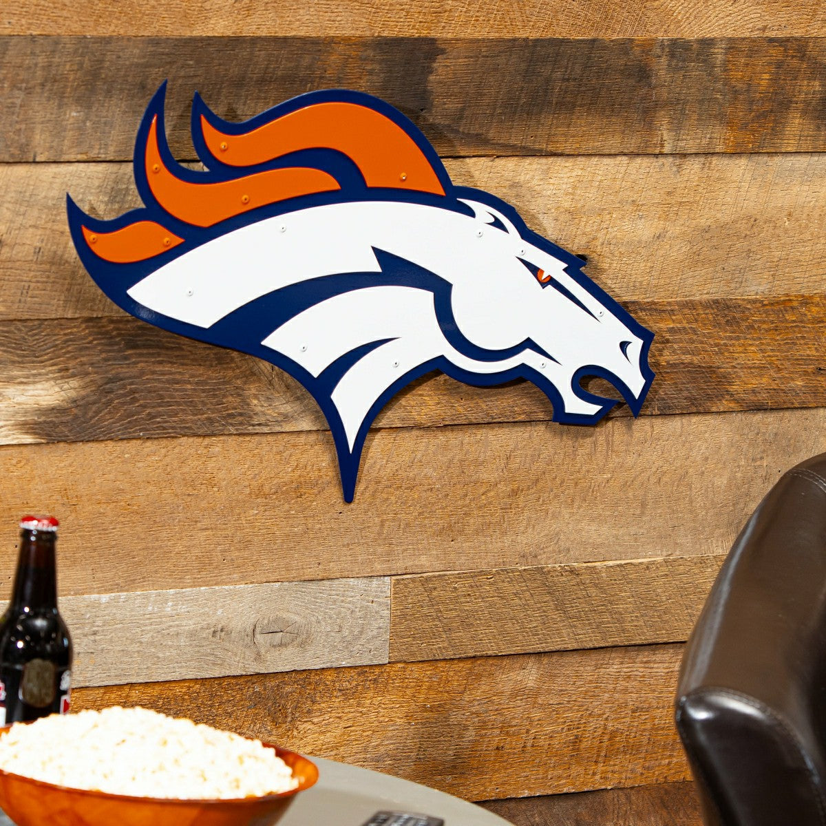 Denver Broncos Premier Metal Wall Art, NFL, Home