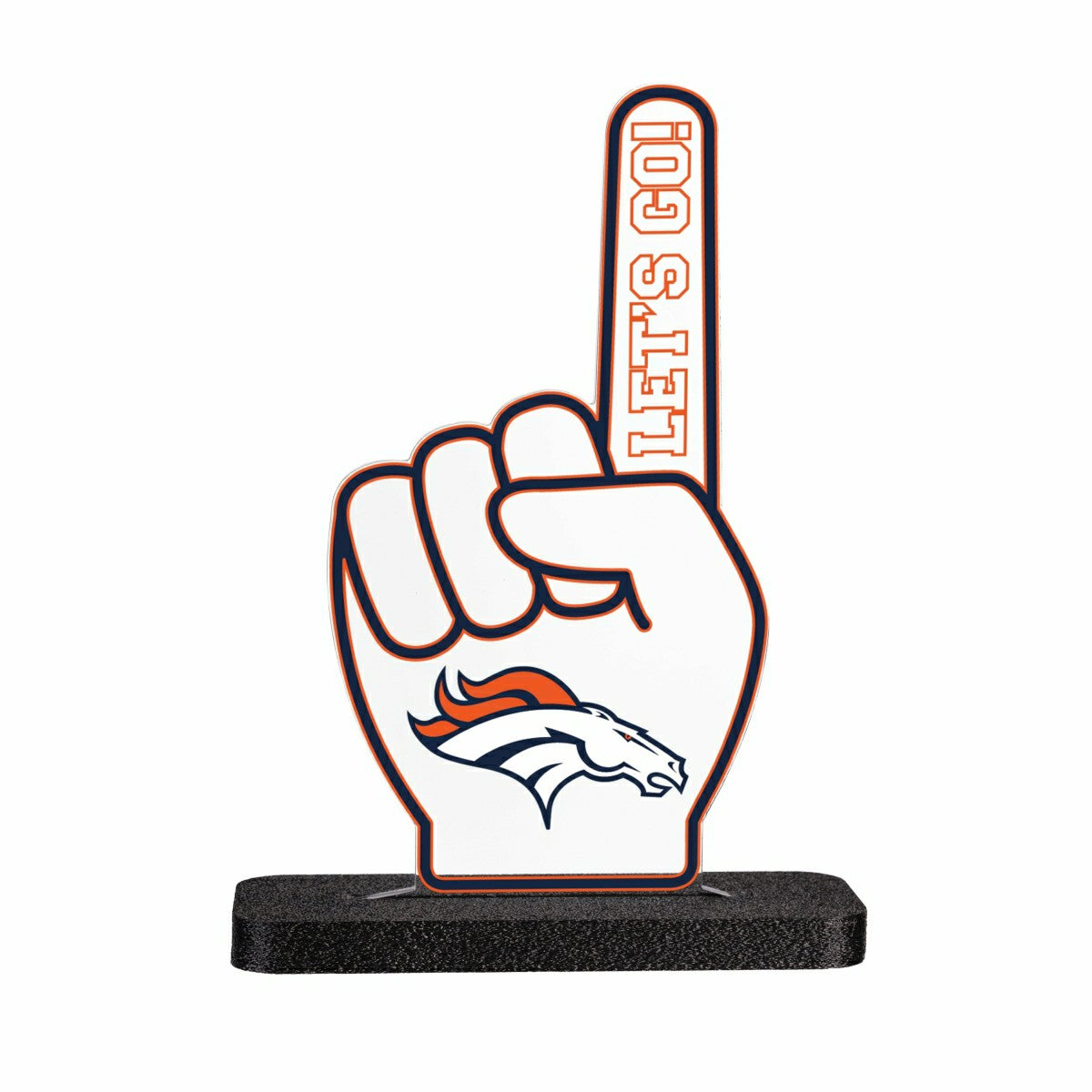 Denver Broncos NFL Football Foam Finger Desklite LED Decor, NFL, Home