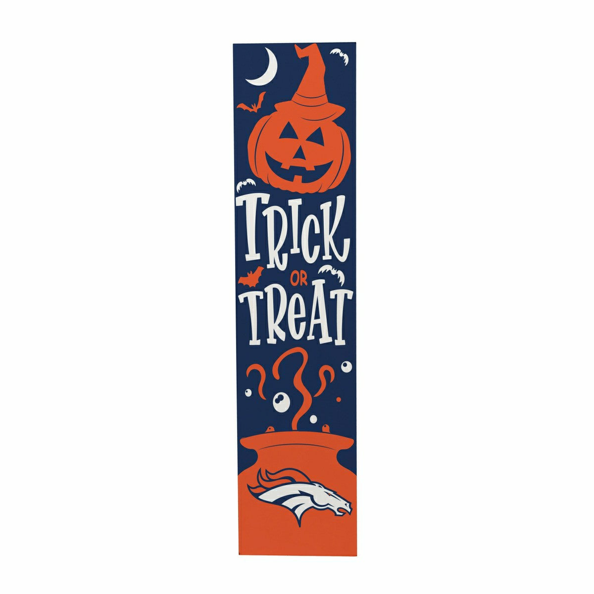 Denver Broncos 47" Double Sided Leaner, Halloween, NFL, Home