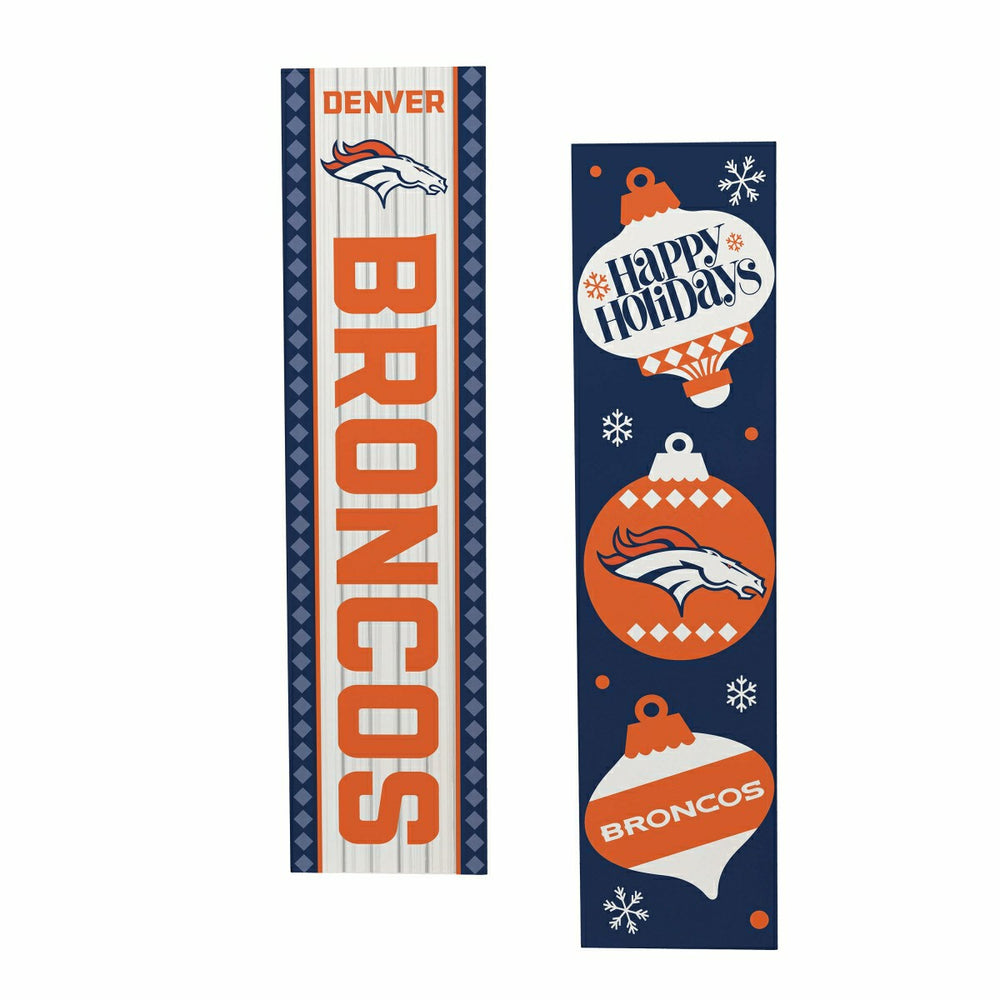 Denver Broncos 47" Double Sided Leaner, Christmas, NFL, Home