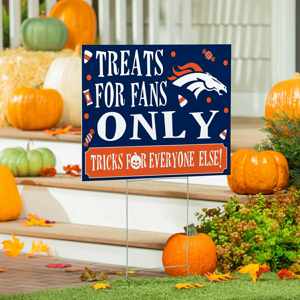 Denver Broncos Yard Sign, Halloween Treats for Fans, NFL, Home