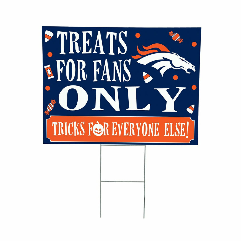 Denver Broncos Yard Sign, Halloween Treats for Fans, NFL, Home