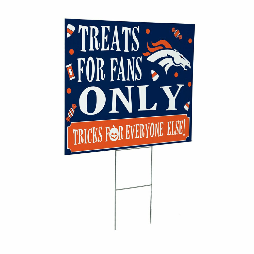 Denver Broncos Yard Sign, Halloween Treats for Fans, NFL, Home