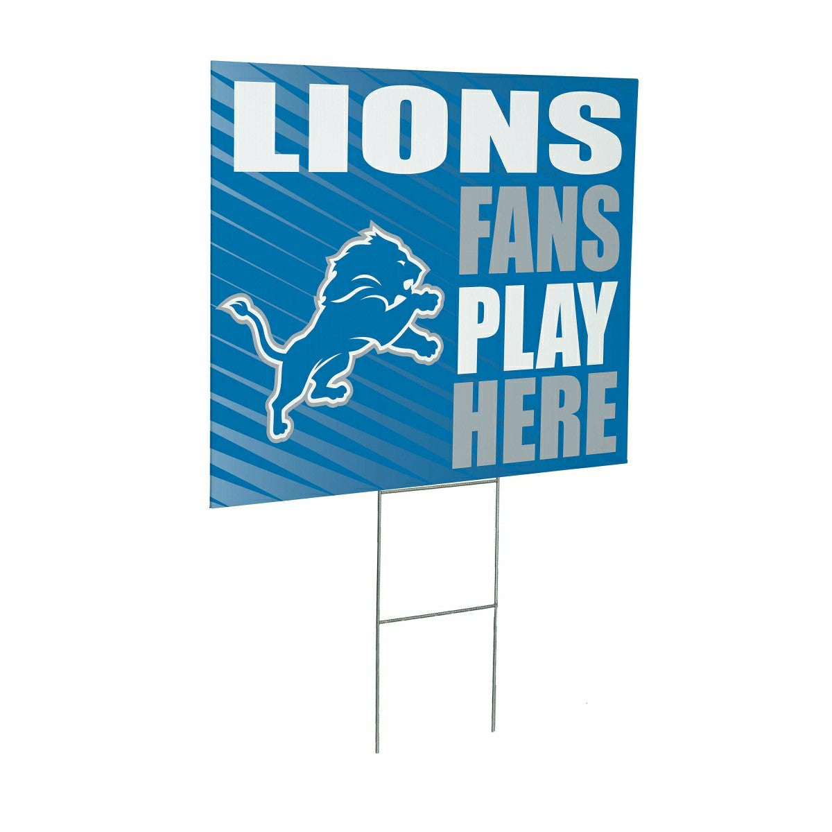 Detroit Lions Coroplast Yard Sign "Fans Play Here", NFL, Home
