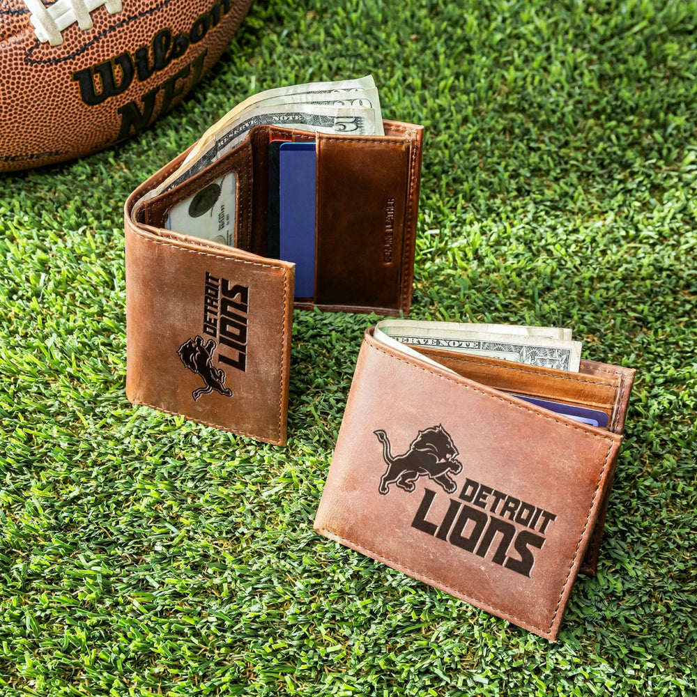 Detroit Lions, Bi-Fold and Tri-Fold Wallet Gift Set, Brown, NFL, Home