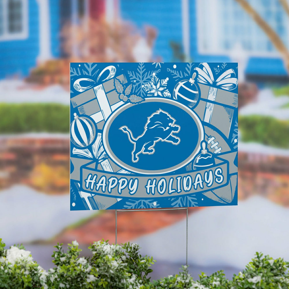 Detroit Lions Yard Sign, Holiday, NFL, Home