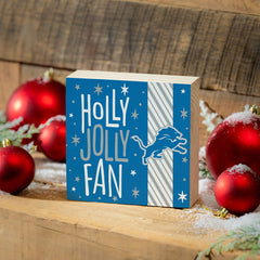 Detroit Lions Block, Holiday, 6x6, NFL, Home