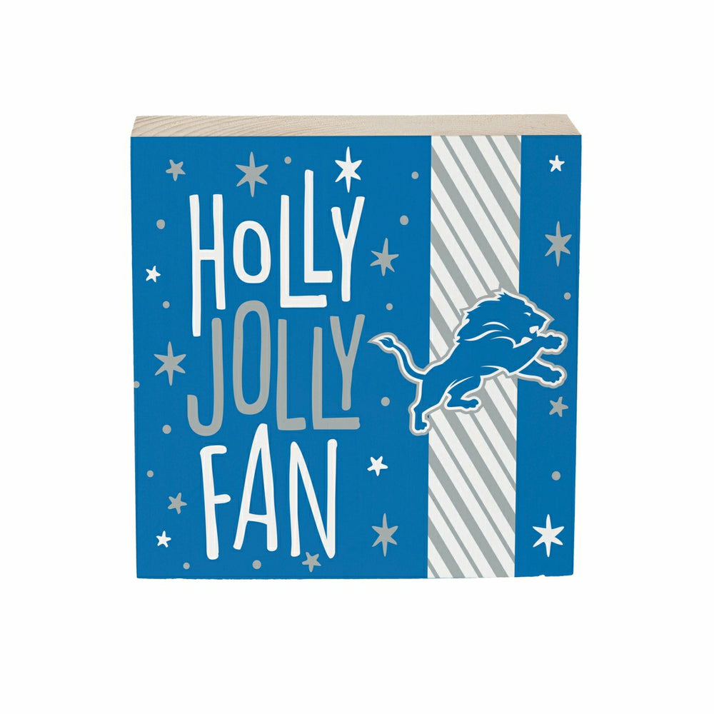 Detroit Lions Block, Holiday, 6x6, NFL, Home