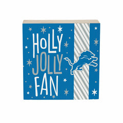 Detroit Lions Block, Holiday, 6x6, NFL, Home