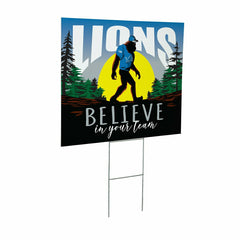 Detroit Lions Yard Sign, Bigfoot, NFL, Home