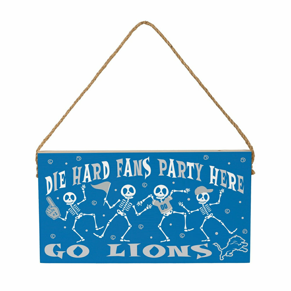 Detroit Lions Halloween Wood Wall Sign, 6x11, NFL, Home