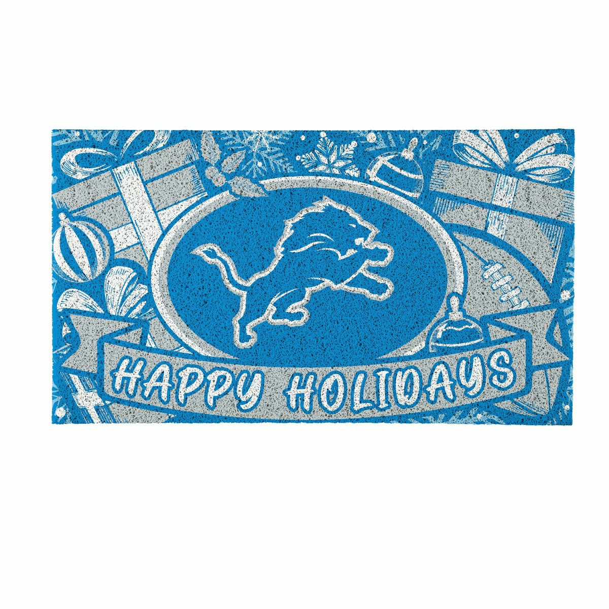 Detroit Lions Holiday PVC Mat, 28"x16", NFL