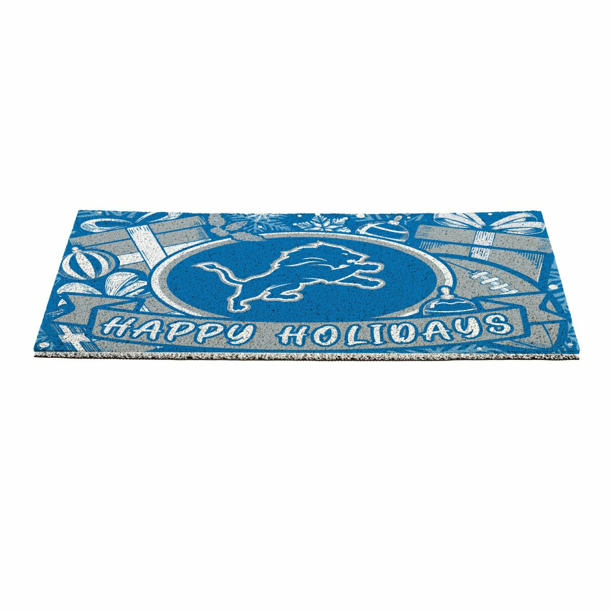 Detroit Lions Holiday PVC Mat, 28"x16", NFL