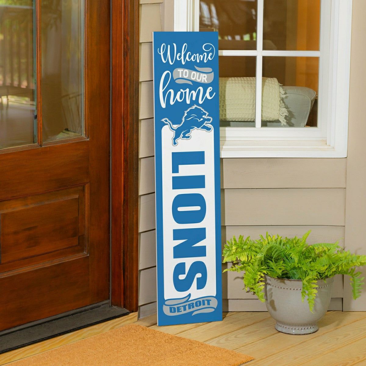 Detroit Lions 47" Double Sided Leaner, Halloween, NFL, Home