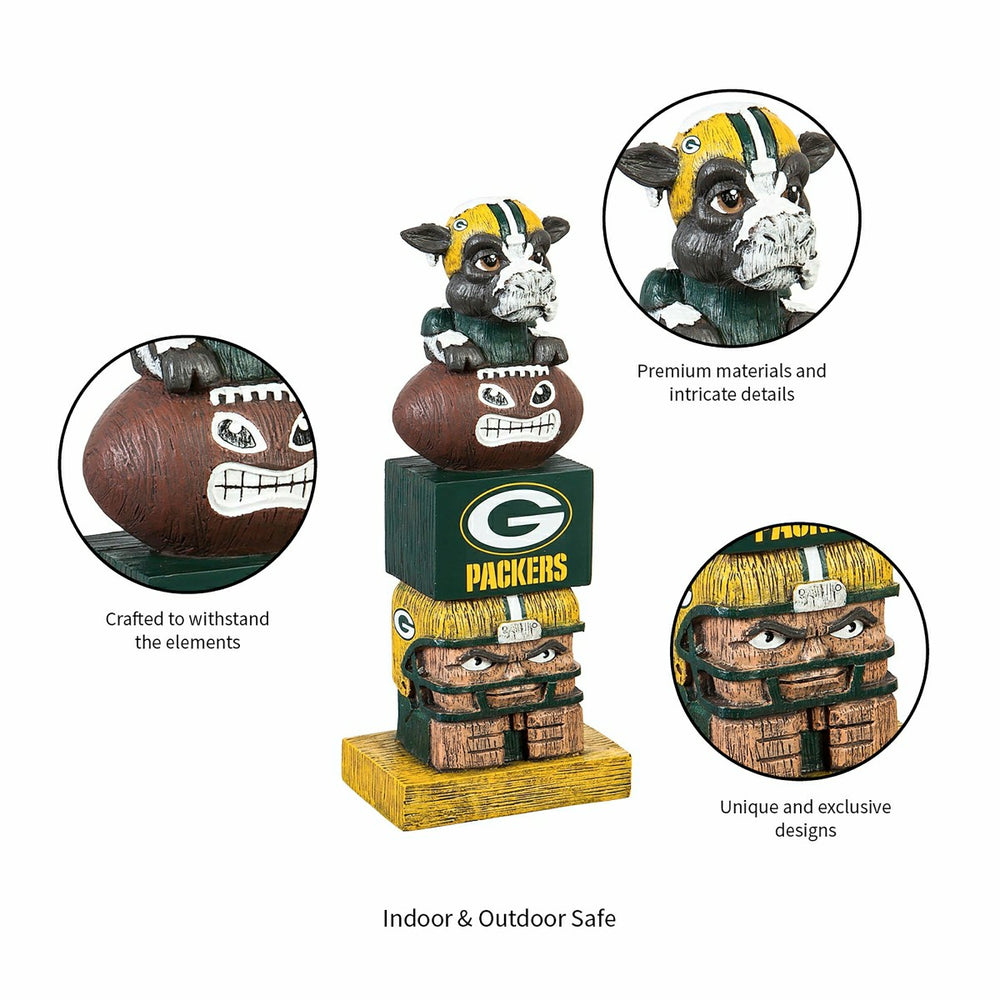 Green Bay Packers Tiki Team Totem Garden Statue, NFL, Home