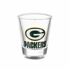 Green Bay Packers 4-Piece Ceramic and Glass 2oz. Shot Glass Set, NFL, Home