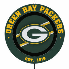 Green Bay Packers, Metal Lite, Round, NFL