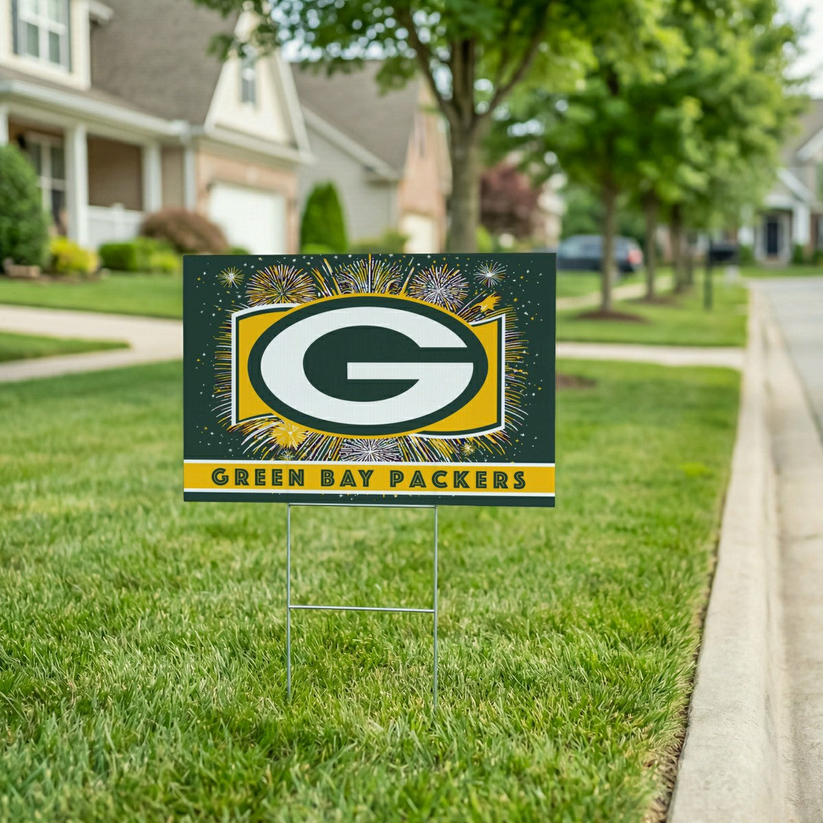 Green Bay Packers Yard Sign, Patriotic, NFL, Home