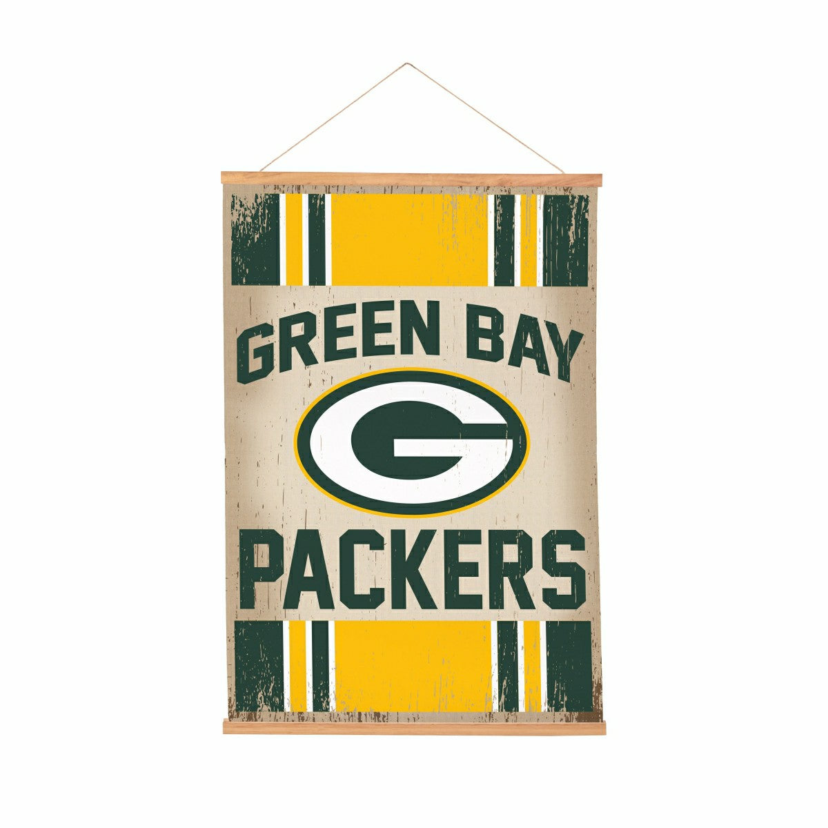 Green Bay Packers, Canvas Wall Tapestry, Medium, 36x24, NFL, Home