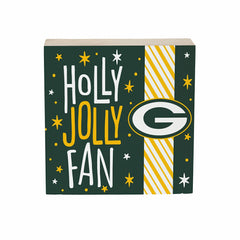 Green Bay Packers Block, Holiday, 6x6, NFL, Home