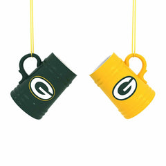 Green Bay Packers Ceramic Mini Stein, 3oz, set of 2, NFL, Home