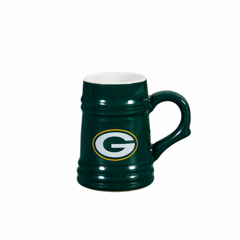 Green Bay Packers Ceramic Mini Stein, 3oz, set of 2, NFL, Home