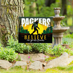 Green Bay Packers Yard Sign, Bigfoot, NFL, Home